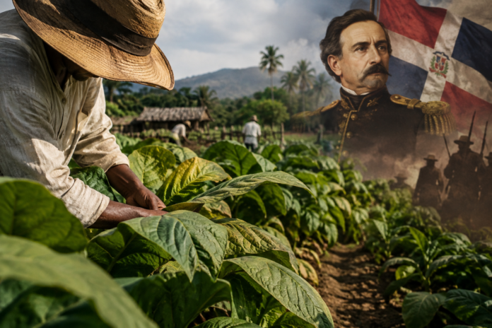 Cosecha de tabaco bajo la bandera caribeña